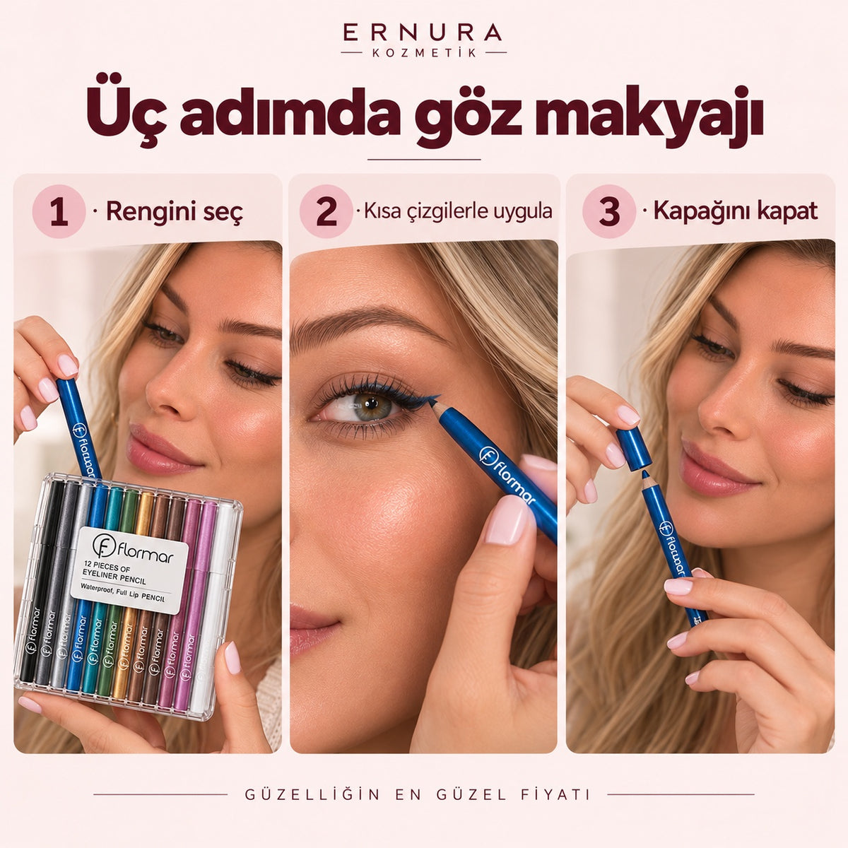 Flormar 12’li Göz Kalemi Seti – nasıl kullanılır