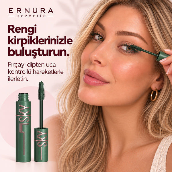 Yeşil Maskara – Renkli Kirpik Makyajı