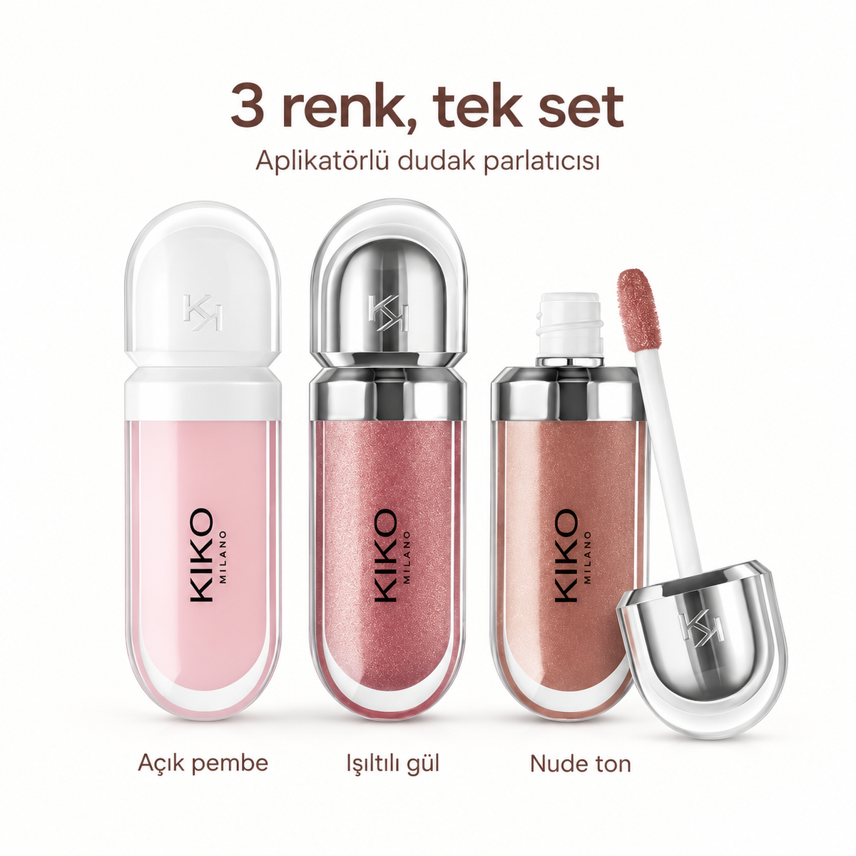 Kiko 3 Lü Ruj Seti – ürün özellikleri