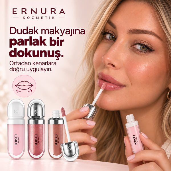 KIKO 3’lü Dudak Parlatıcısı Seti