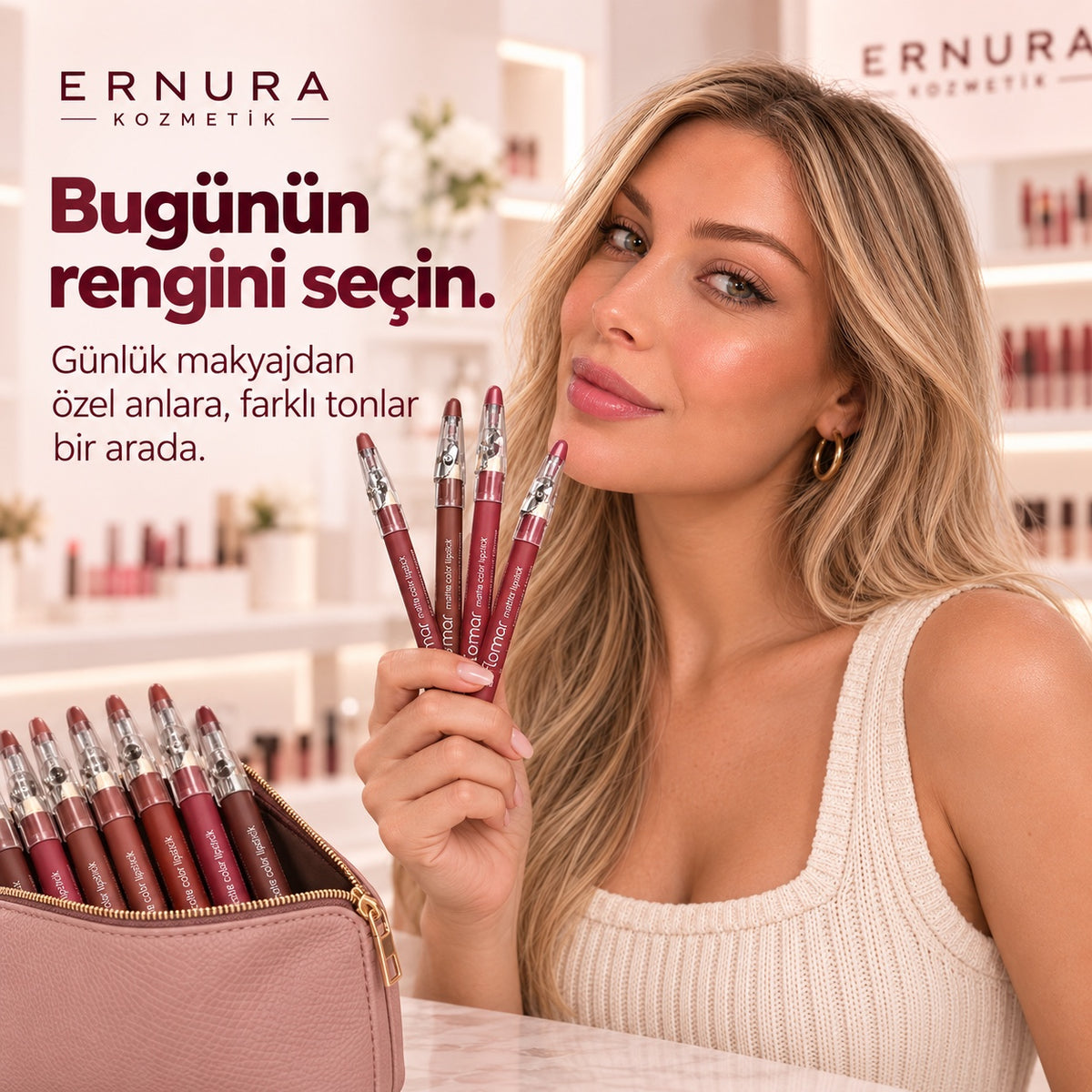 Flormar 12’li Dudak Kalemi Seti – günlük kullanım
