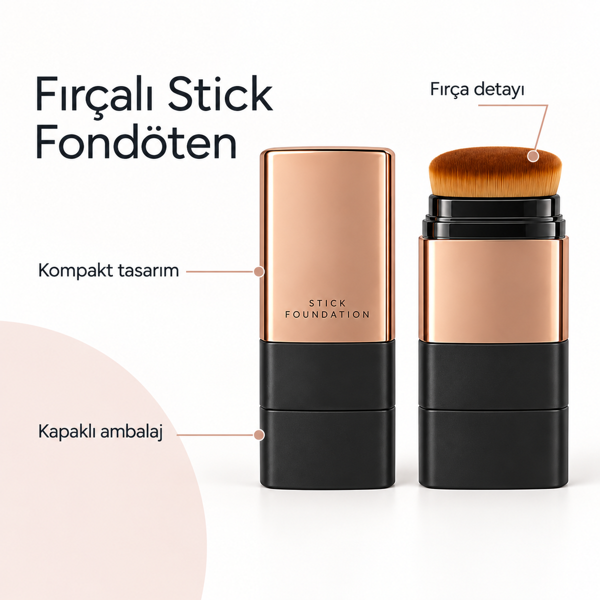 Fırçalı Stick Fondöten – ürün özellikleri görseli